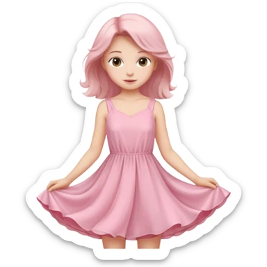 Clean girl pink d sticker