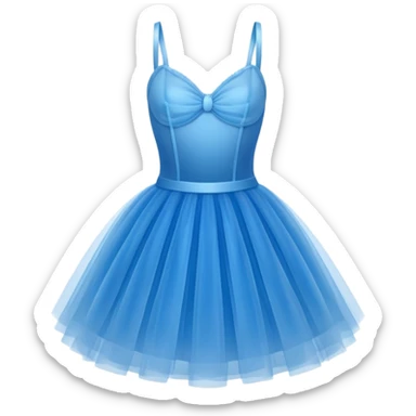cinematic-realistic-blue-tutu,-layers-of-fine,-soft-tulle-forming-a-voluminous-and-airy-skirt,-delicate-folds-catching-the-light,-slightly-frayed-edges-adding-authenticity,-glowing-softly-with-a-warm-and-ethereal-elegance sticker