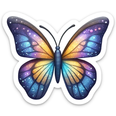 Buterfly with a sparkle sticker