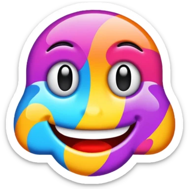 make the word "weird" with a weird and colourful font  sticker