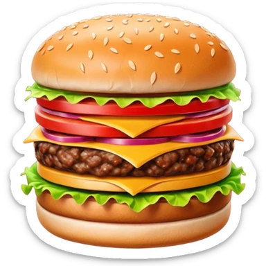 hamburger meat sticker