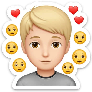 Romantic animated sticker boy
Cute emojis around 😗😏🥰😍😘😚
Fancy Persian text:
نازنین هیچوقت ولت نمی‌کنم
Soft animation, love style
 sticker