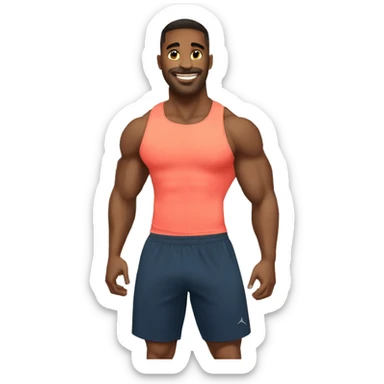 chic en el gimnasio sticker