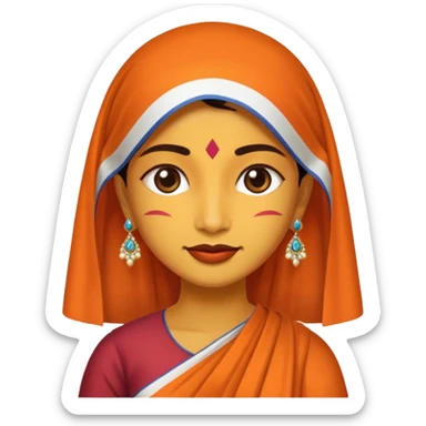 India woman sticker