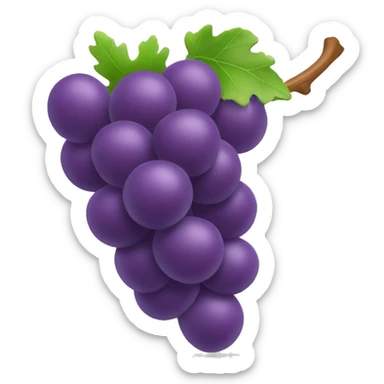 3D Grapes emoji  sticker
