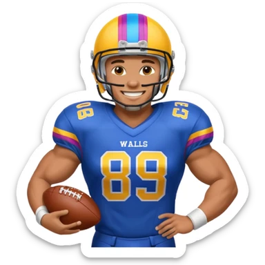 A LGBTQ American football player more LGBTQ  sticker