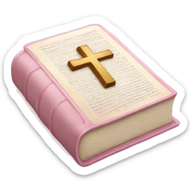 Light pink Holy Bible sticker