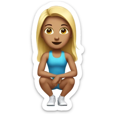 Why the girl in gym sticker