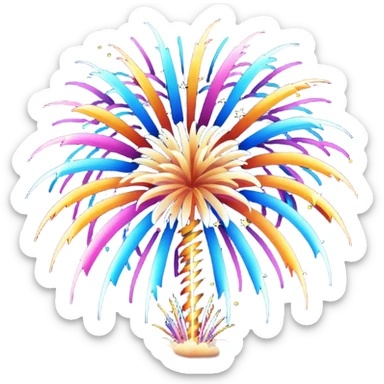 new year fireworks 2026 sticker