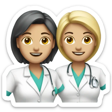 Two Nurses sticker