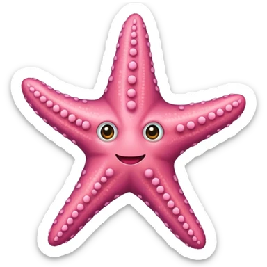 steluță de mare roz sticker