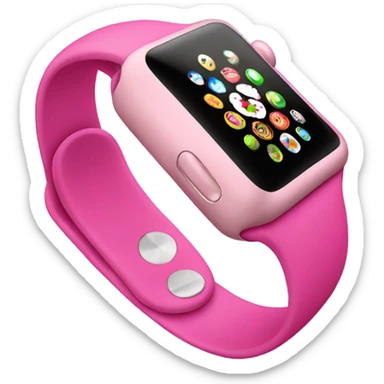 Pink Apple Watch  sticker