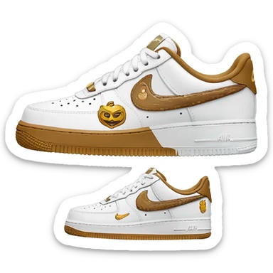Nike Air force 1 sneakers with harry potter panting  sticker