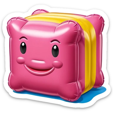 SPAM meat jeff koons style inflatable sculpture french art  sticker