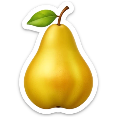  sarı Pear sticker