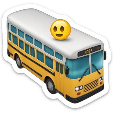 a modem on a bus sticker