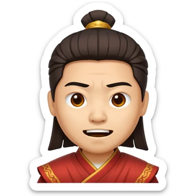 create an emoji set of a cartoonish character from china from 2000 BC doing different emotions sticker