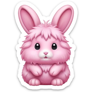 pink rabbit sticker