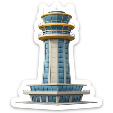 Airport ATC Tower sticker