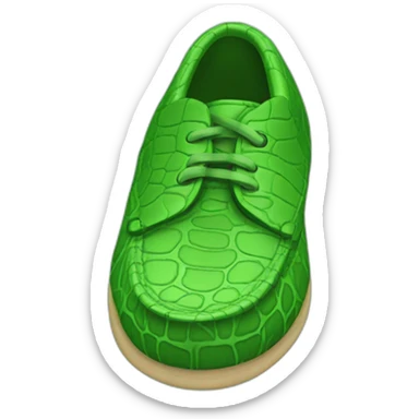green croc shoe sticker