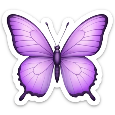 light purple butterf sticker