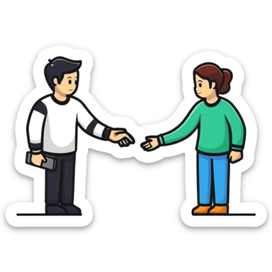 husband and wife stuck together sticker