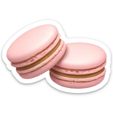 two light pink macaron sticker