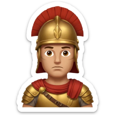 emoji de soldado romano alto y fuerte sticker