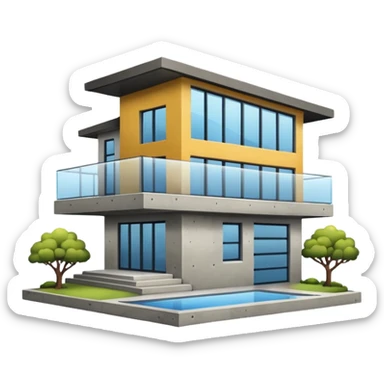 Casa en bienes y raices sticker