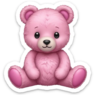 pink teddy bear cute sticker