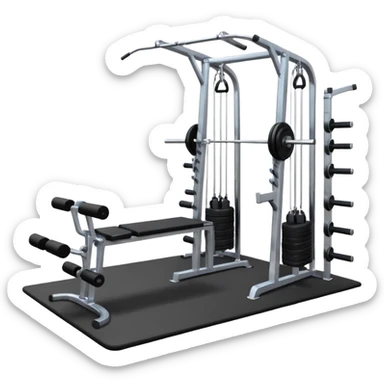 training gym sticker