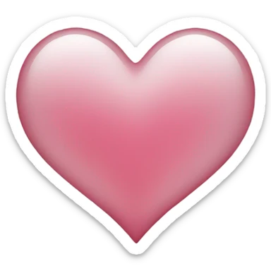 Clear heart sticker