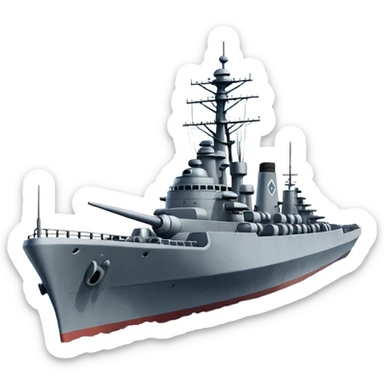 stwórz ikone Pancernika  jak z gry world of warships sticker