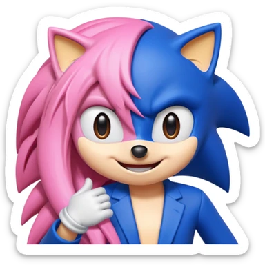 Sonic and Amy sticker