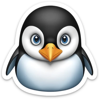 Deadly penguin sticker