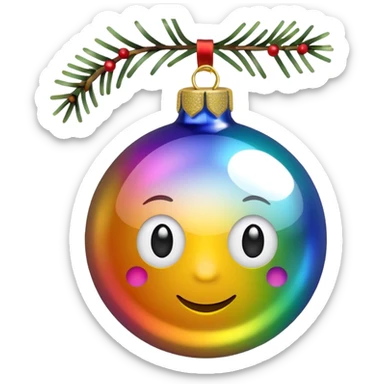 christmas ornament "Oh Well" sticker