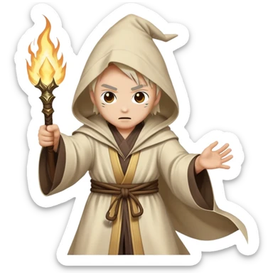 Sukuna from Jujutsu Kaisen fighting a wizard sticker