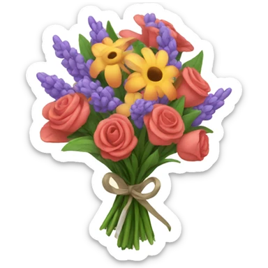 Bouquet flowers sticker