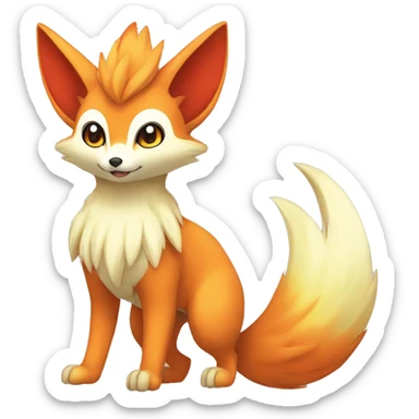  Fennekin-Quilava—Vulpix-Fakemon Full body sticker
