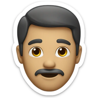 A man asking a question sticker