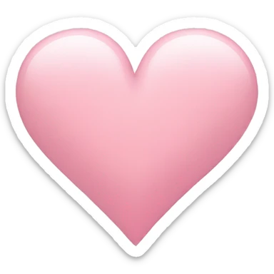 Soft Pink Heart Shape sticker