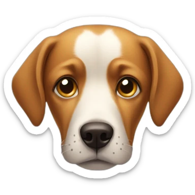 Dog side-eyeing someone sticker