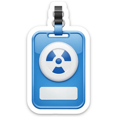 Security badge/card official sticker