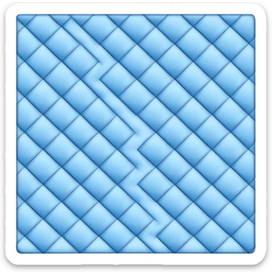 Cloudy blue check  sticker