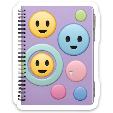 pastel emo notebook sticker