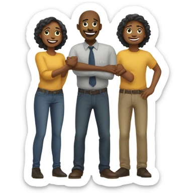 Uncomfortable awkward agreement  sticker