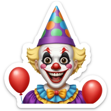 Horror and jok sticker