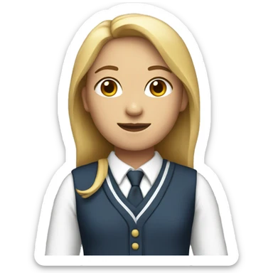 teacher wear school uniform sticker