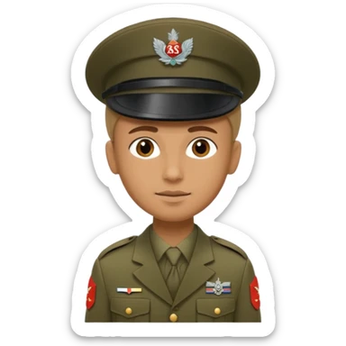 Soldaten in uniform der salotiert und den SAS Buchstaben auf der Mütze und Uniform sticker