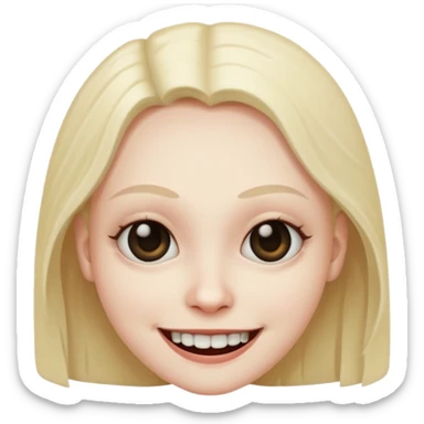 smile creepy sticker